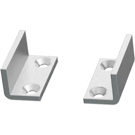 Ekena Millwork Barn Door Floor Adjustable U-Guide, Stainless Steel GB6005USS